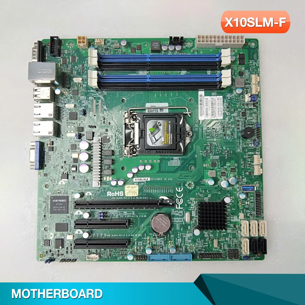 X10SLM-F For Supermicro Motherboard E3-1200 v3/v4 4th Gen. Core i3 LGA1150 DDR3 4 USB 3.0 (1 Type-A 2+1 via Header)