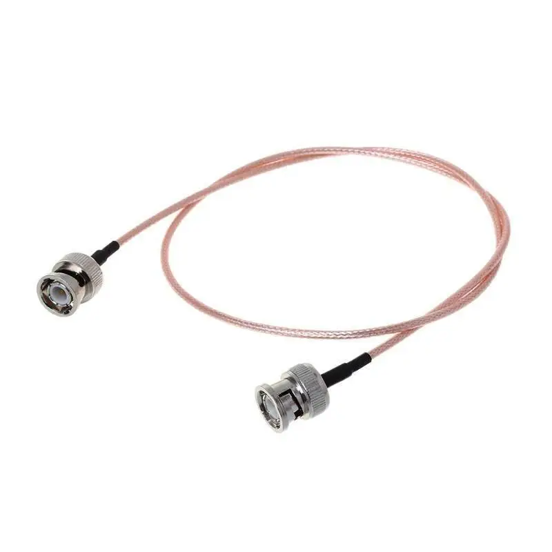 1Pcs BNC Male to BNC Male 50  Adapter RG316 RF Coaxial Pigtail Jumper Cable Low Loss Flexible Jumper Wire for Video Set