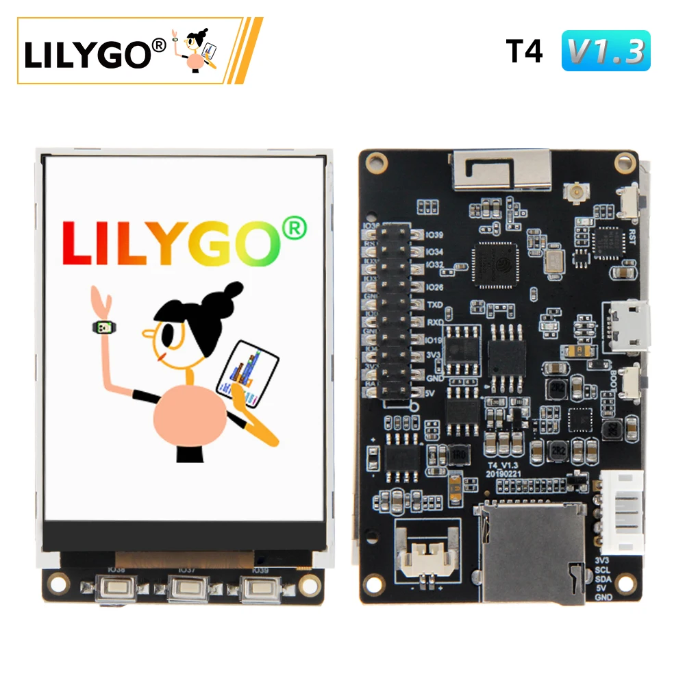 LILYGO® TTGO T4 V1.3 ILI9341 2.4 cal LCD podświetlenie wyświetlacza regulacji ESP32 rozwój pokładzie WIFI bezprzewodowy moduł Bluetooth