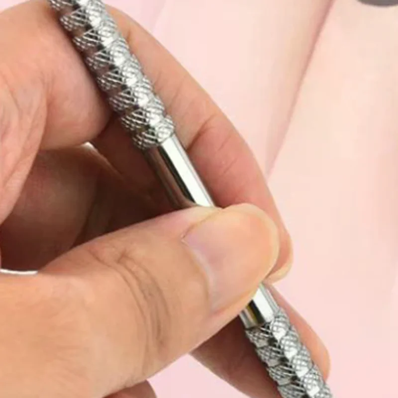 Stainless Steel Cuticle Pusher Dual Sided Shaped Double Ended Ingrown Toenail Lifter Remover Trimmer Nail Art Care Tools