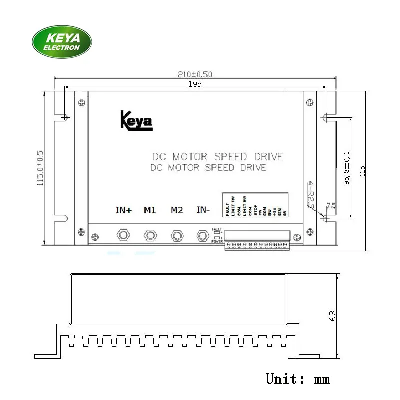 Pengontrol Kecepatan Motor DC PWM 0-5V Kontrol Maju Mundur Regulator Pengatur Kecepatan Motor DC 12v 24v 48v 100A