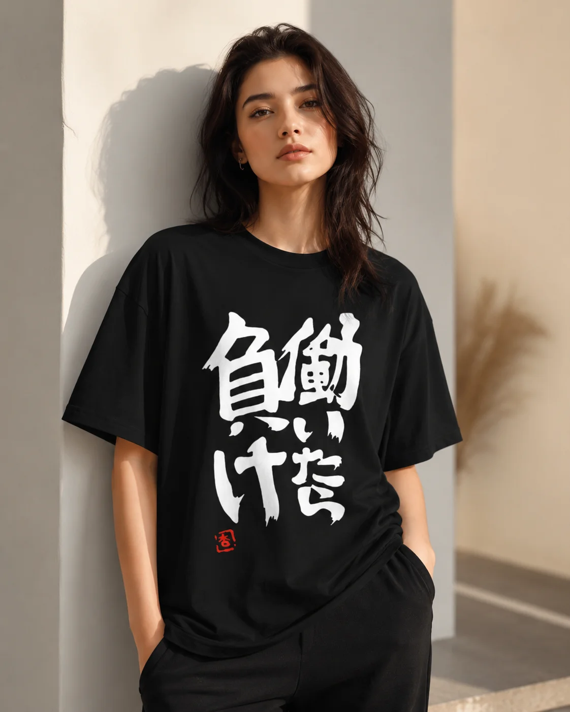 Anime Printing Chinese Character Style Cosplay Fashion Summer Women's T-shirt Street Clothing Harajuku Manga Top