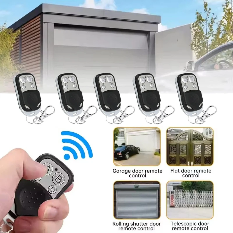 

1/2/3/4/5/6pcs 433MHz Remote Control 4CH Car Key Garage Door Gate Opener Duplicator Universal Copy Garage Door Car CAME Remotes