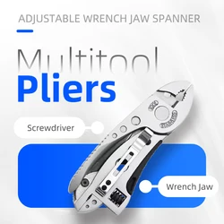Pocket Screwdriver Set Multitool Pliers | Adjustable Wrench Jaw Spanner – Mini Multi Screwdrivers for Outdoor Repair Survival