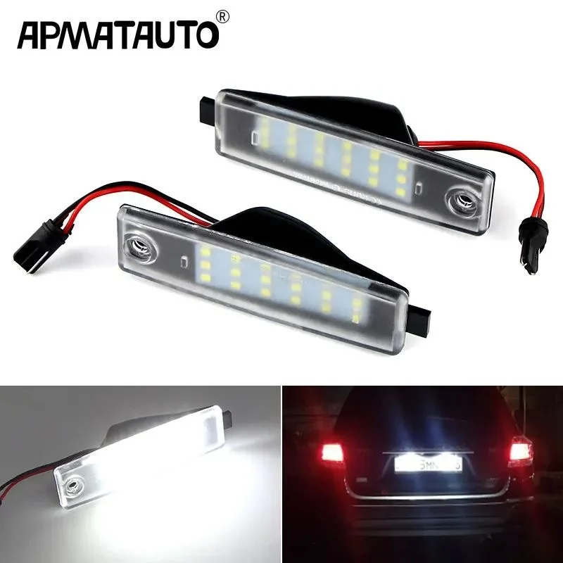 2Pcs LED Number License Plate Light Lamp for TOYOTA Highlander 2007-2013 Land Cruiser 200/For Lexus RX300/For Scion XB