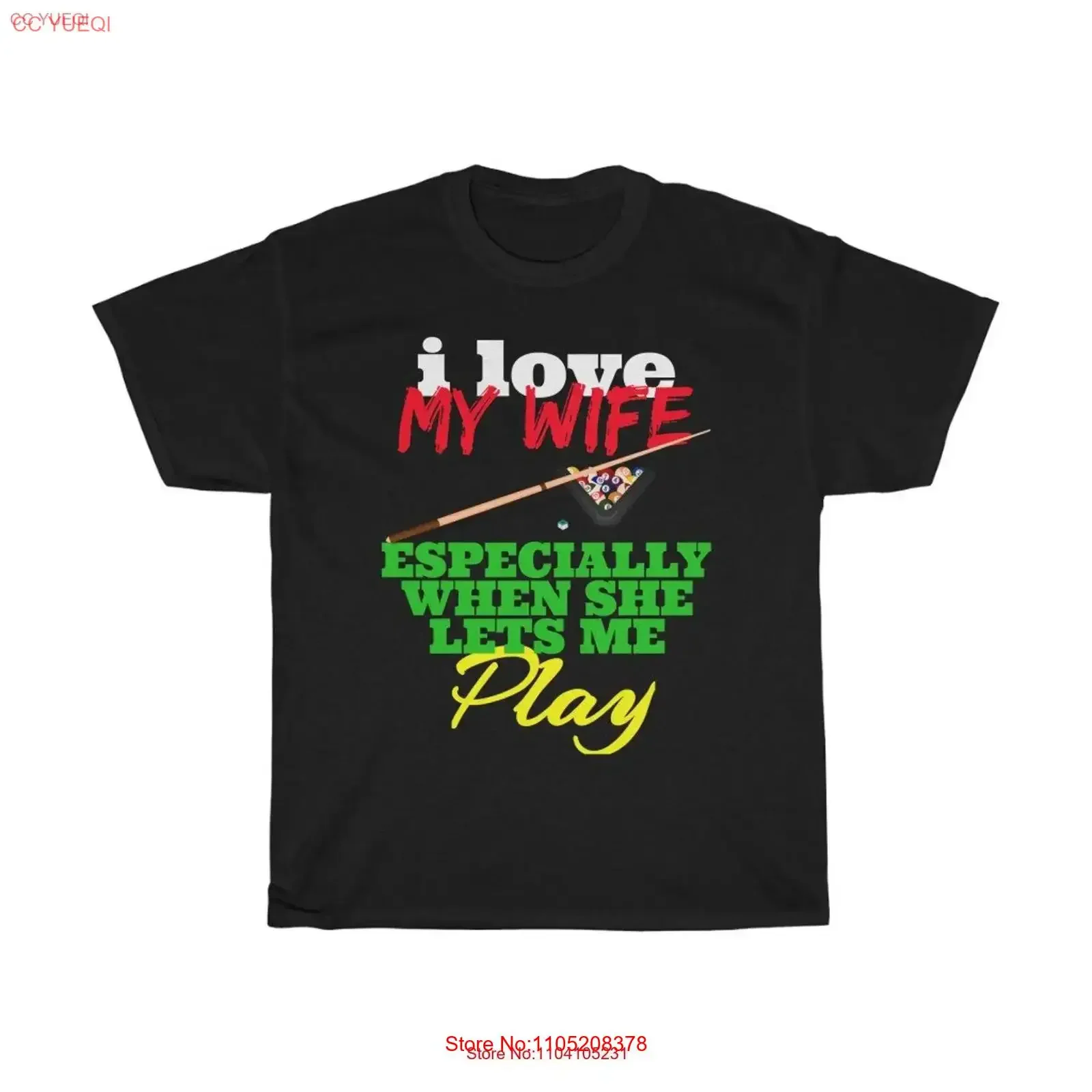 

Я люблю свою жену специально, когда она просто мне играет в бассейн, бильярд, бар, забавный мем, футболка из плотного хлопка с рисунком, винтажная стираная футболка