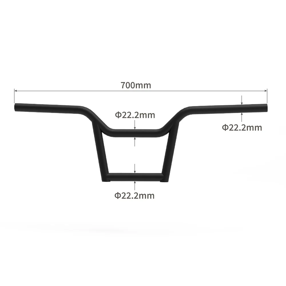 Ready to Ship Factory Direct Sales 22.2mm 700mm High Quality Aluminum Alloy Bike Handlebar for Custom Mountain Bicycle Parts