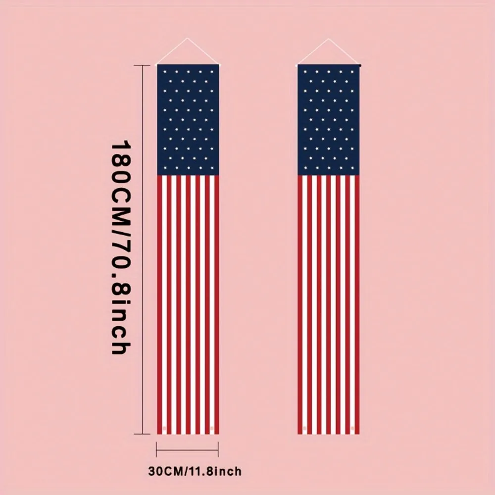 لافتة العلم الأمريكي من VIKAMA، يوم الاستقلال، يوم المحاربين القدامى، علم معلق للديكور الوطني في الهواء الطلق