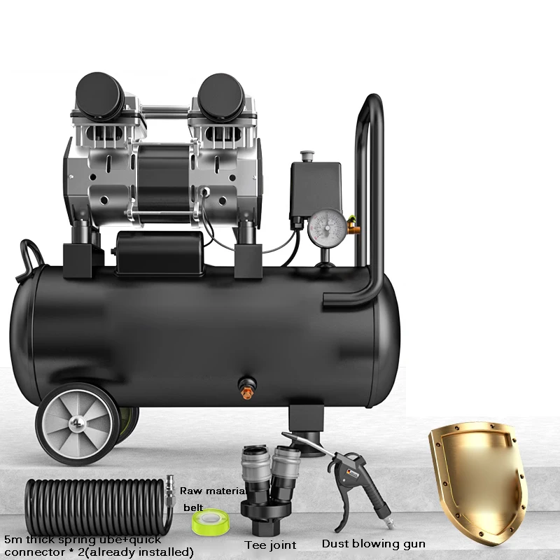

Маленький воздушный компрессор 220 В, насос для автомобильных шин, портативный бесшумный воздушный компрессор без масла, портативный воздушный насос для деревообработки