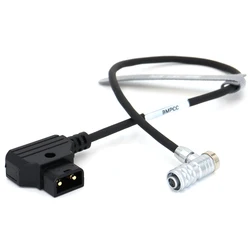 DTAP to 2Pin elbow plug for Blackmagic BMPCC 4K/6K Power Cable