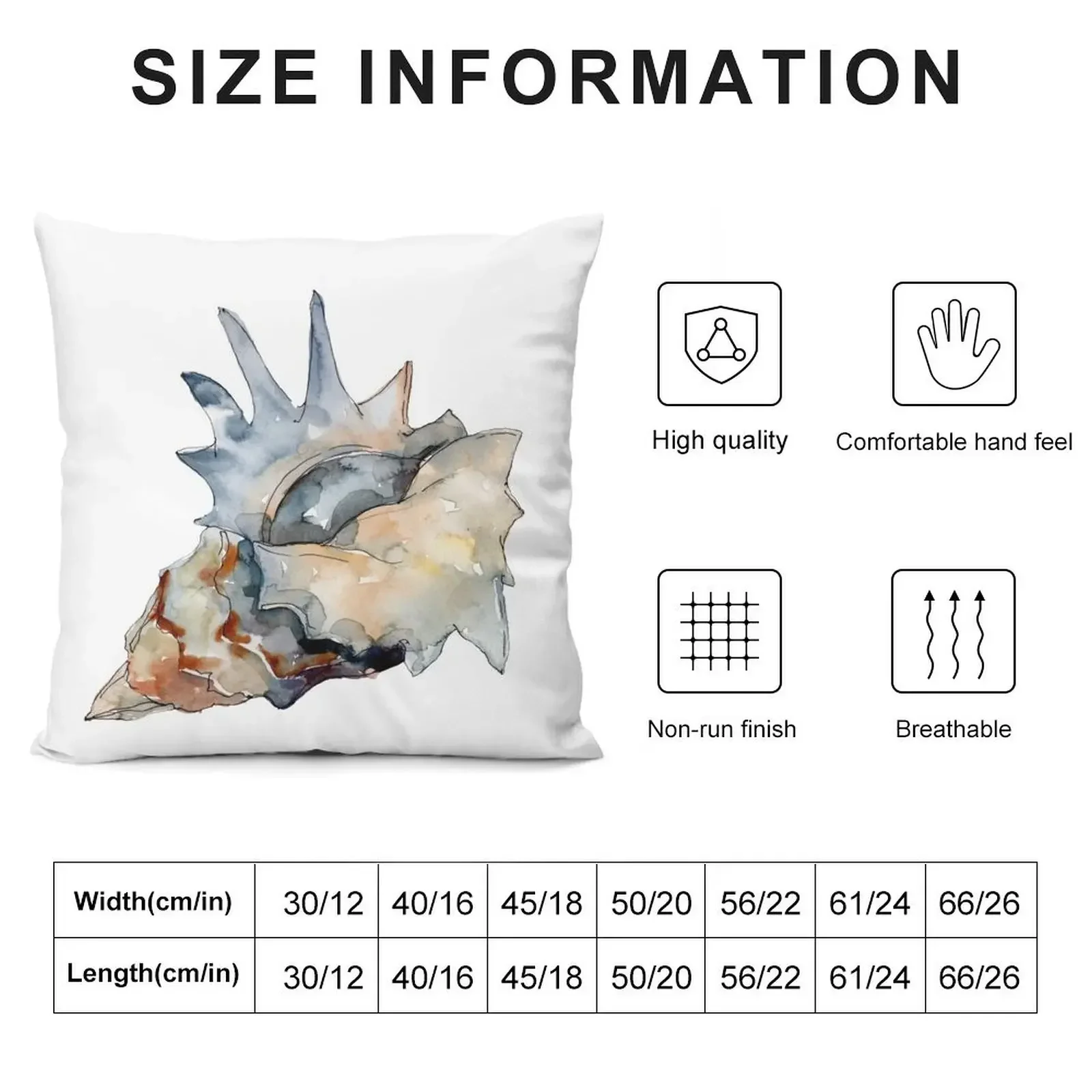 SeaShell 1 Throw Pillow Cushion Cover Luxury anime girl pillow