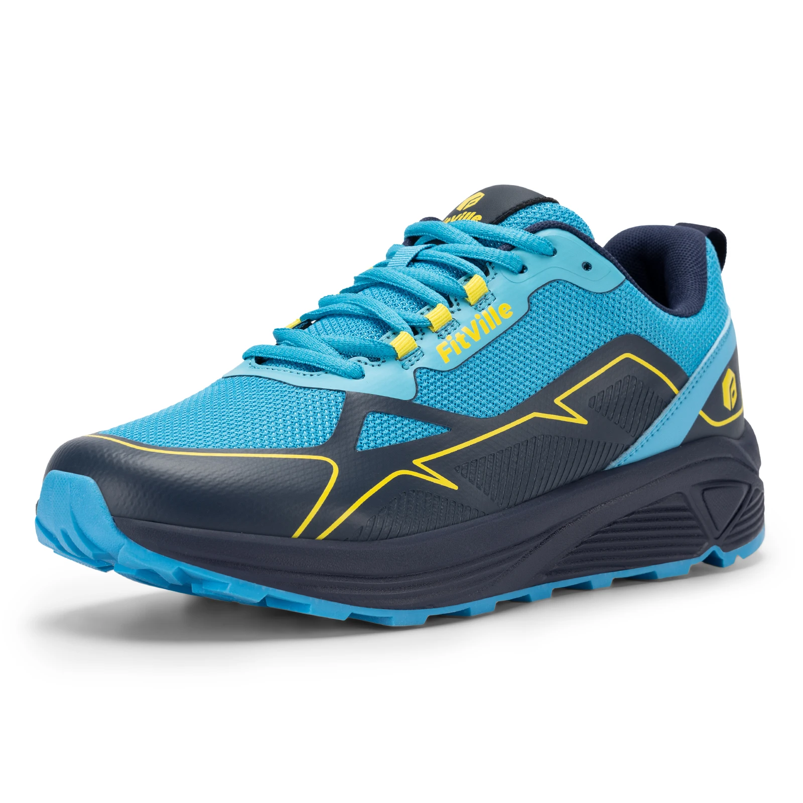 Fit ville rutsch feste Trail running Schuhe Herren Turnschuhe extra breit leicht für männliche geschwollene Füße Bogen Unterstützung Schmerz linderung – Detail 25