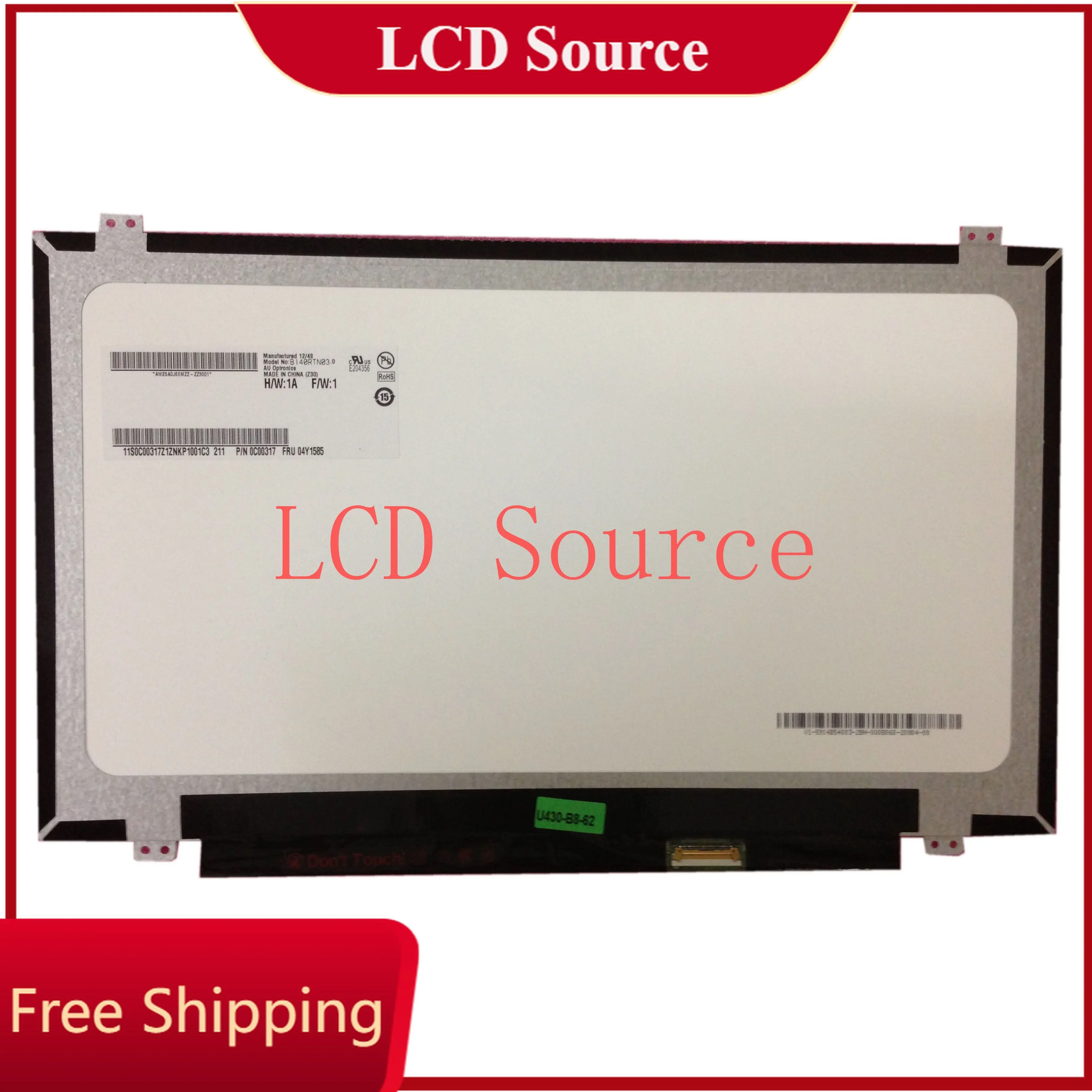 

B140RTN03.0 fit LP140WD2 TPB1 1600*900 NEW LED Display Laptop 30PIN LCD Screen TPS1 N140FGE-EA2 EB1 E33 E41