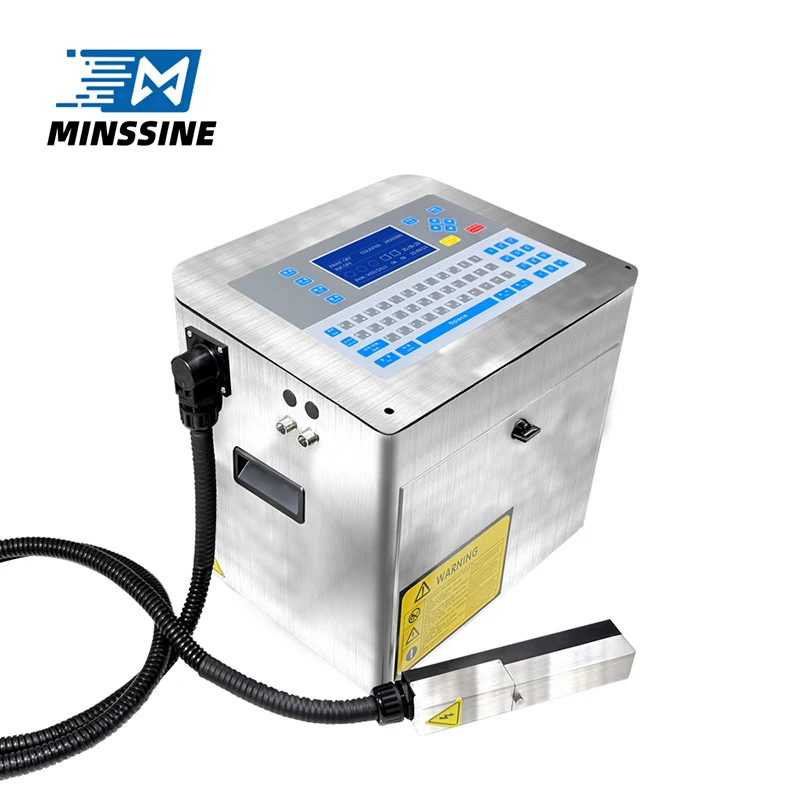 Factory Supply Fast Dry CIJ Inkjet Printer For Flex Label Pipe Paper Marking High Productivity Batch Number Coding Machine