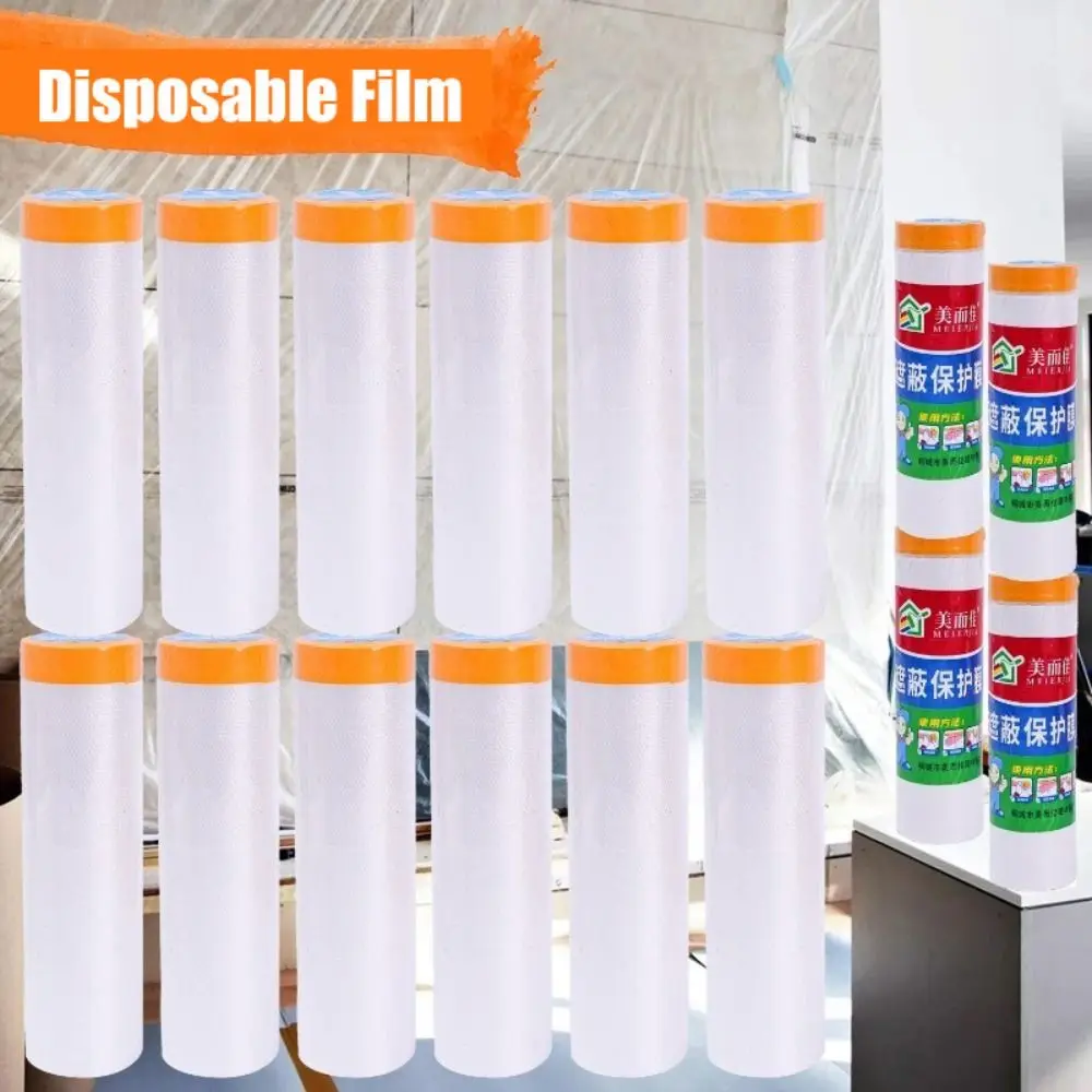 

10 м/рулон самоклеящаяся пылезащитная пленка для шкафа пыленепроницаемая одноразовая защитная пленка для мебели бесследная водонепроницаемая