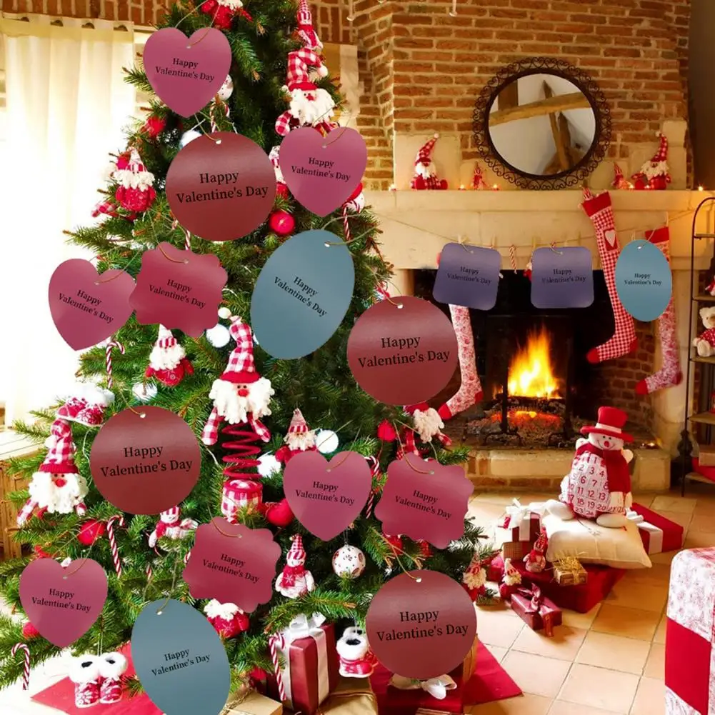 Tarjeta del Día de San Valentín Recortes de tarjetas del Día de San Valentín para manualidades Diy Formas redondas cuadradas de corazón Notas de amor Escuela para San Valentín