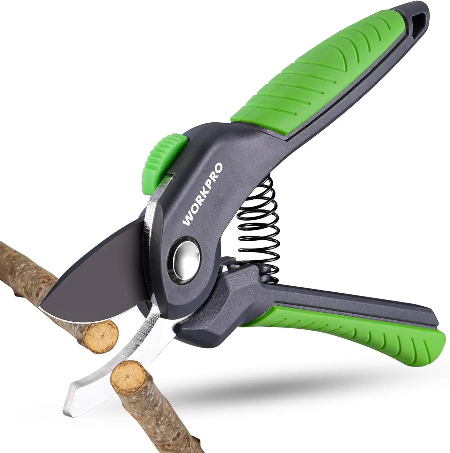 

8.5" Bypass Pruning Shears, Heavy Duty Garden Scissors & Clippers with Labor-Saving Design, Sharp Blade for Branch Trimming