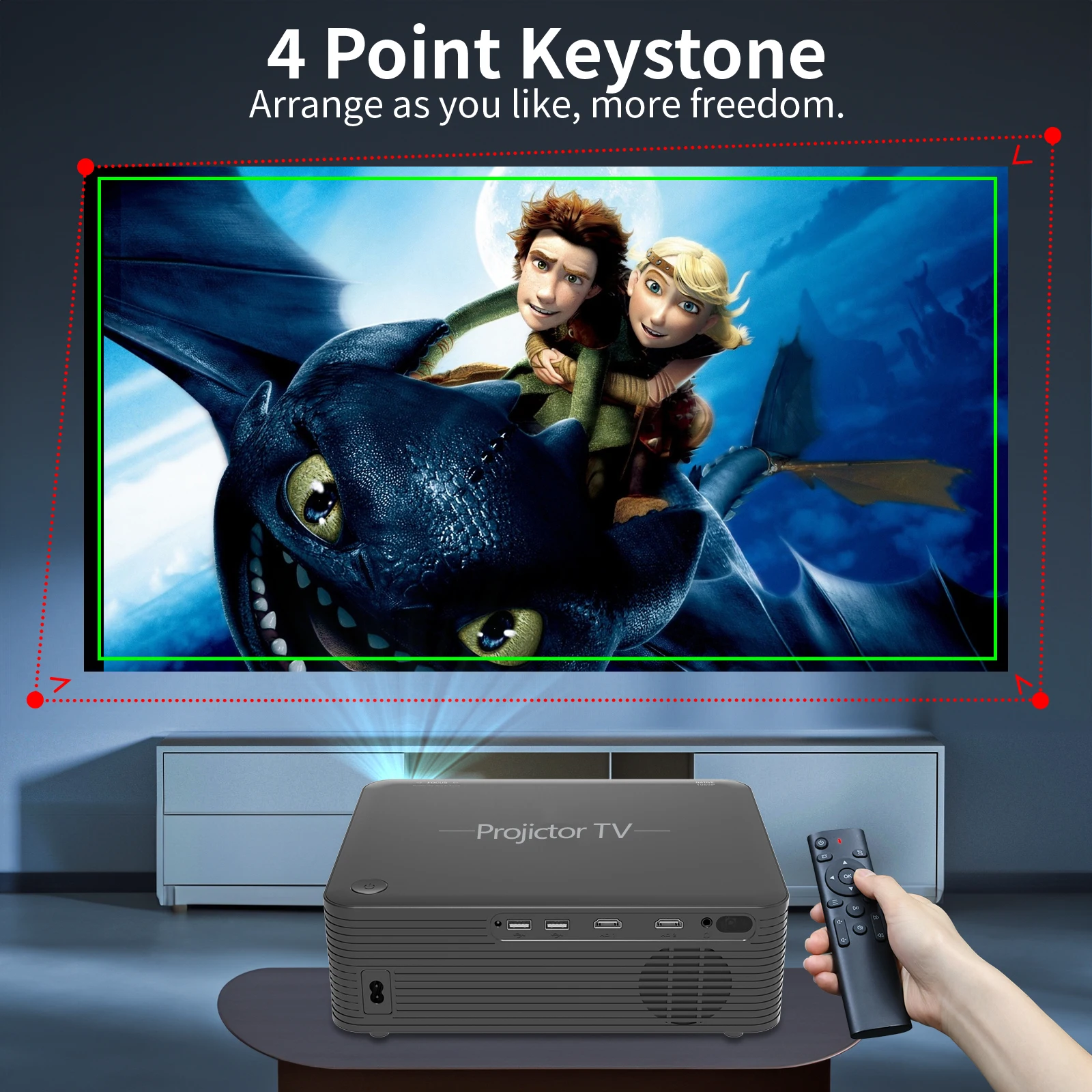 A30 Professional 1080p Native Uhd Android 9.0 Wifi Smart Multimedia Beamer 4k Home Theater Projector For Movie Cinema