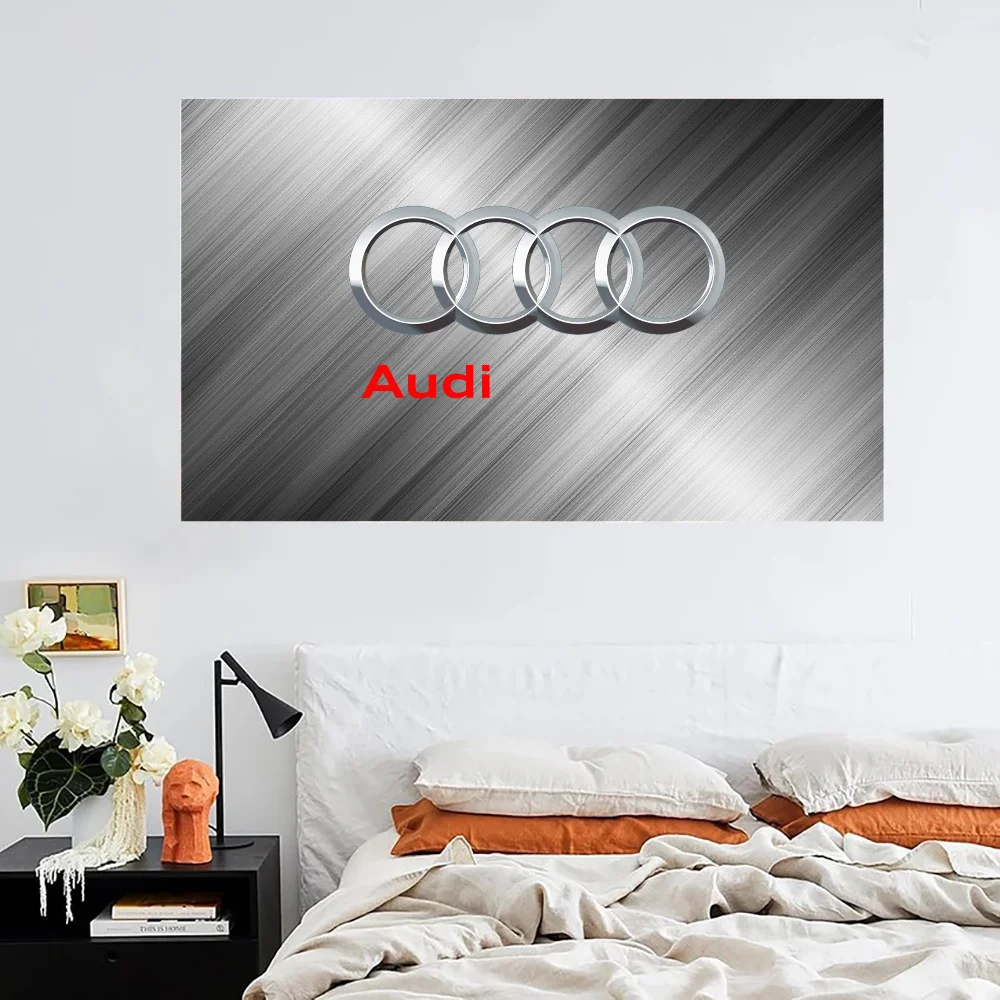 A-audi Logo Garden Flag to Hang Outdoor Decorations Garage Decoration Decorative Flags and Banners Flags for Rooms Home Decor