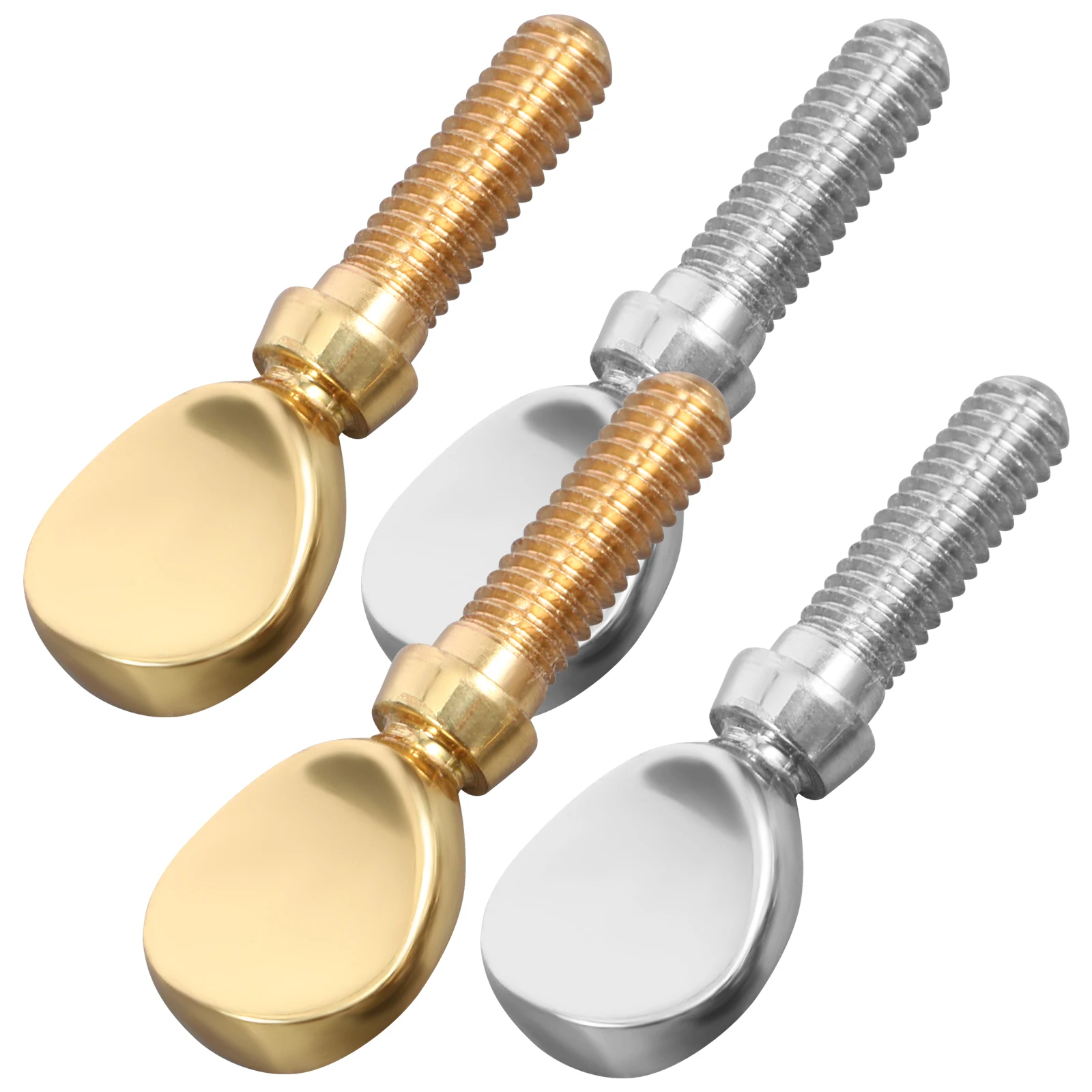 

4 Pcs Mouth Head Clip Screw Saxophone Neck Screws Repair Cork Instruments Clips Attach Tenor Accessories Copper Button