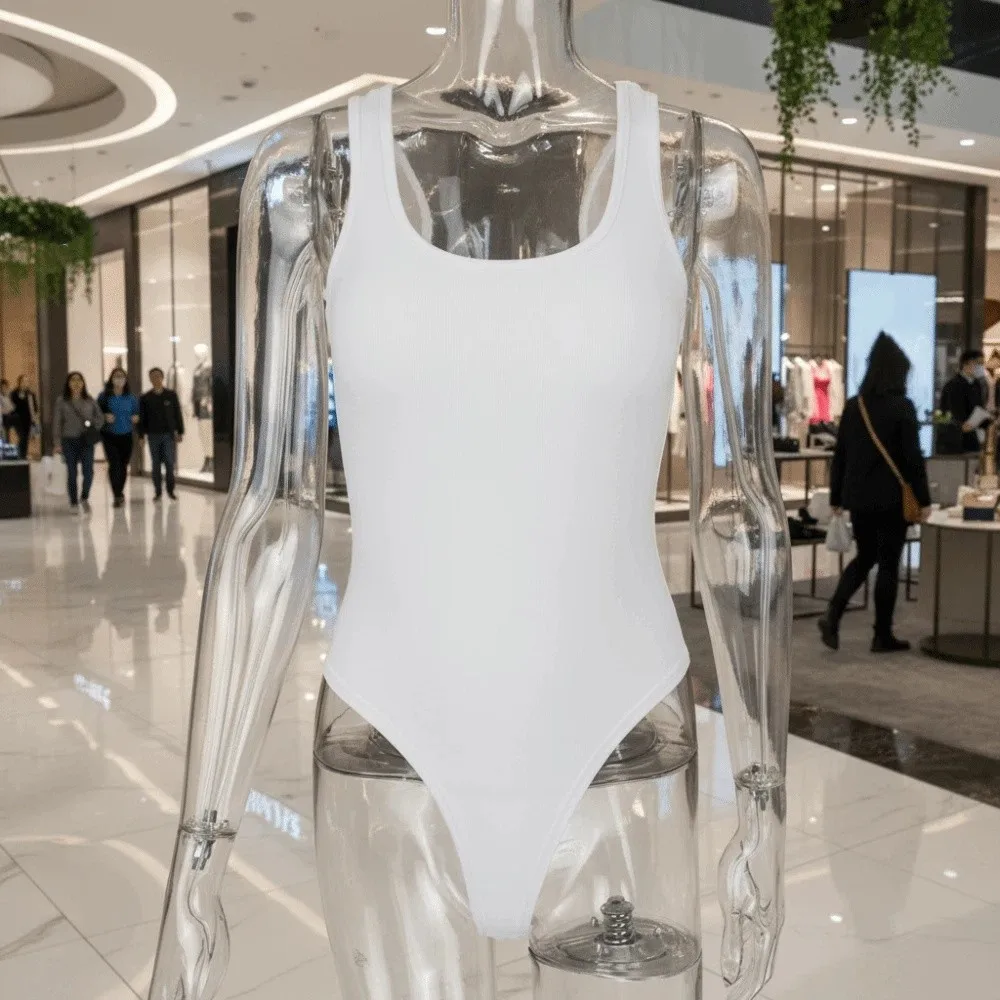 トレンドのUネックボディスーツ、シェイプウェア、シームレスなヒップアップヨガジャンプスーツ、ノースリーブ、お腹引き締め、スリムボディシェイパー、レディース