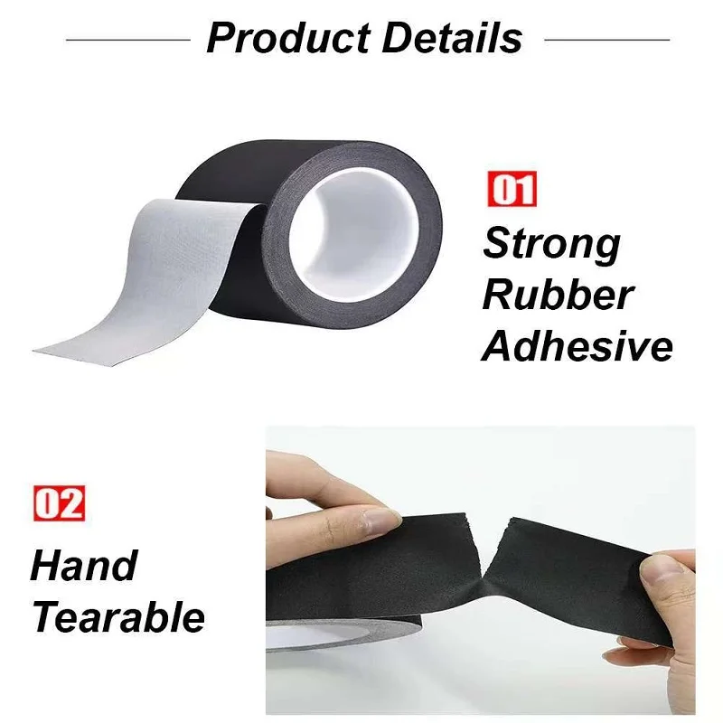 Non Reflective Matte Gaffer Tape Easy Tear Heavy Duty Cotton Cloth Tape For Photography Book Repair Filming Backdrop Stage Cable