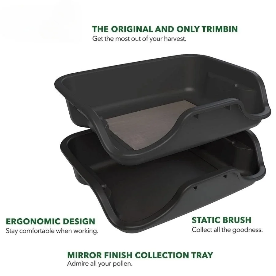 Plastic Trimming Tray Bin Set, 150 Micron Screen Mesh for Buds and Herbs, Fast Trimming Work Tool, ABS, 40x32x13cm