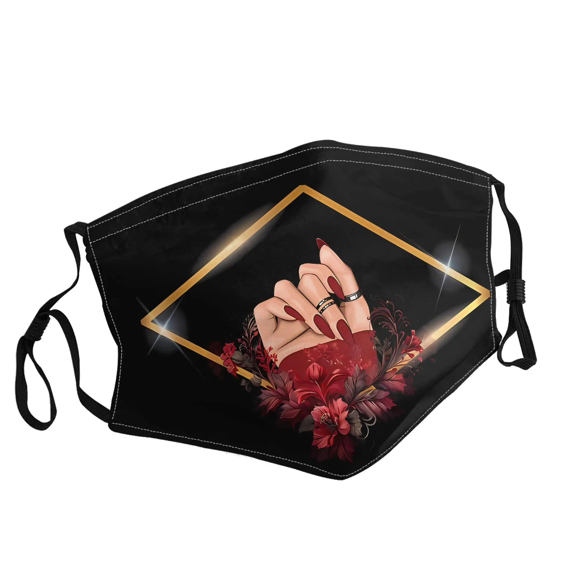 

Nail Manicure Manicurist Nail Polish Mask Unisex Outdoor Fashion Printed