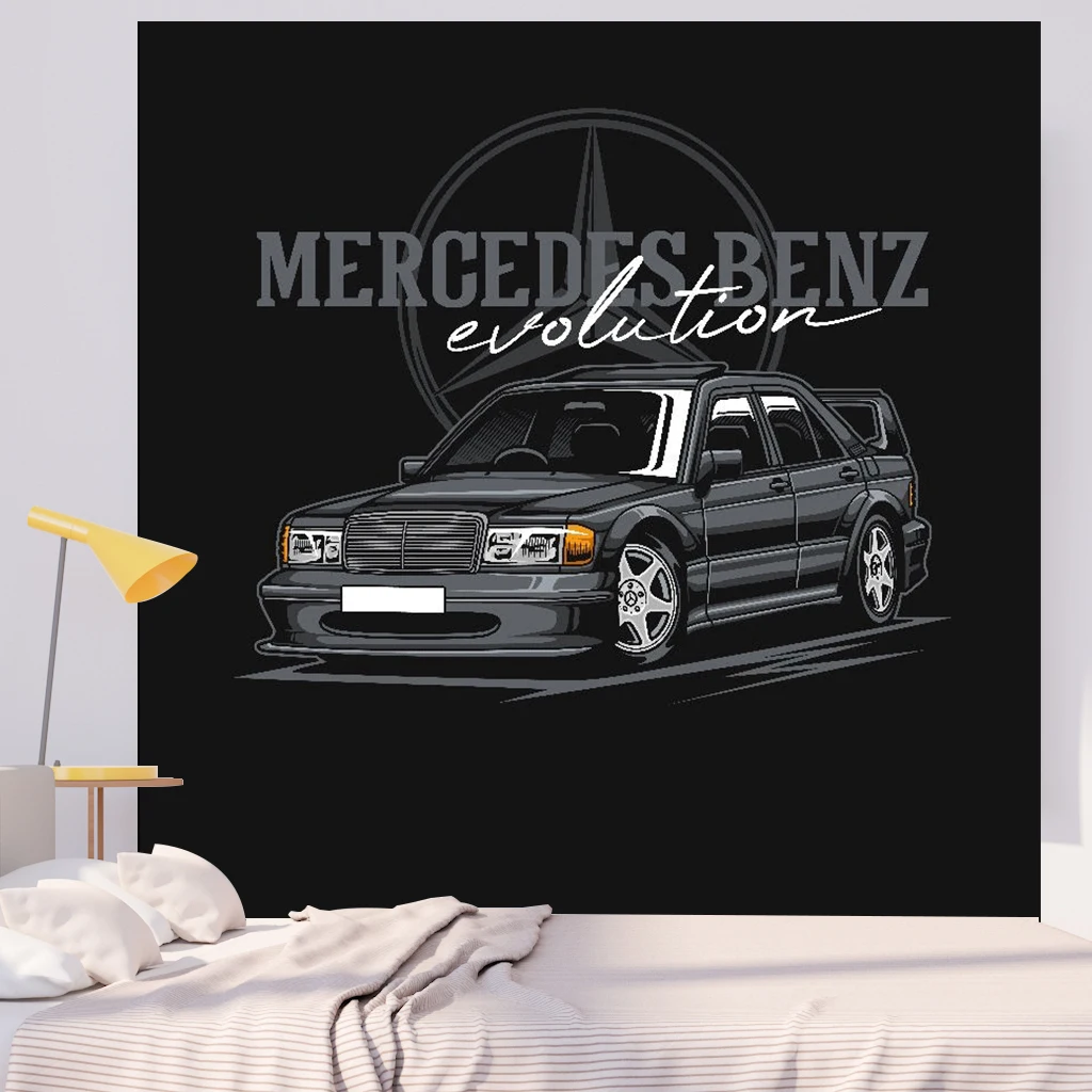 Jdm Racing Japanese Game  Night  Sports Blanket Decorative Tapestry Bedroom Background Polyester - Image 3