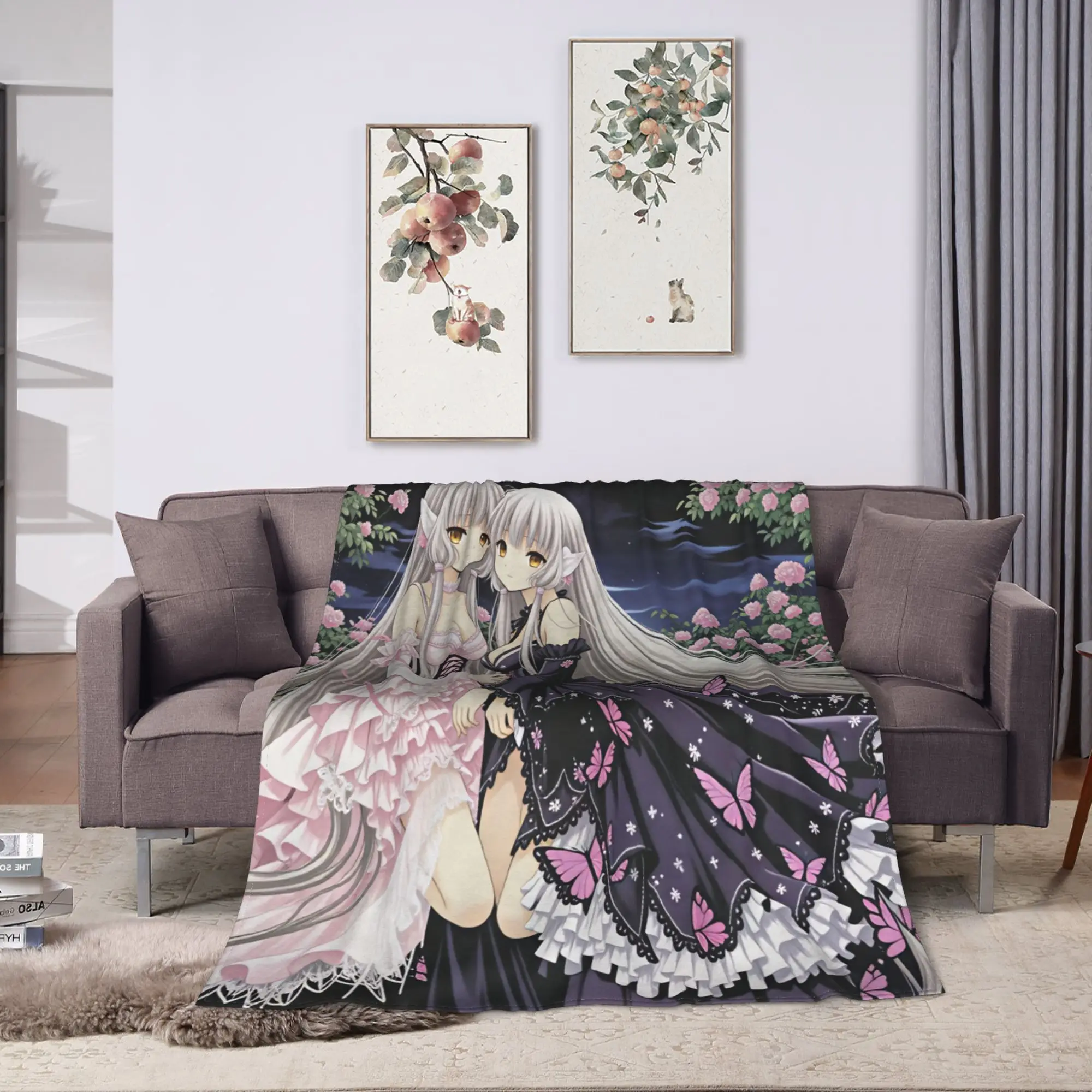 Anime N-Nekoparas Blanket Quality Super Soft  Throw Blanket Winter Girls Boys Couch Chair Sofa Bed Funny Bedspread