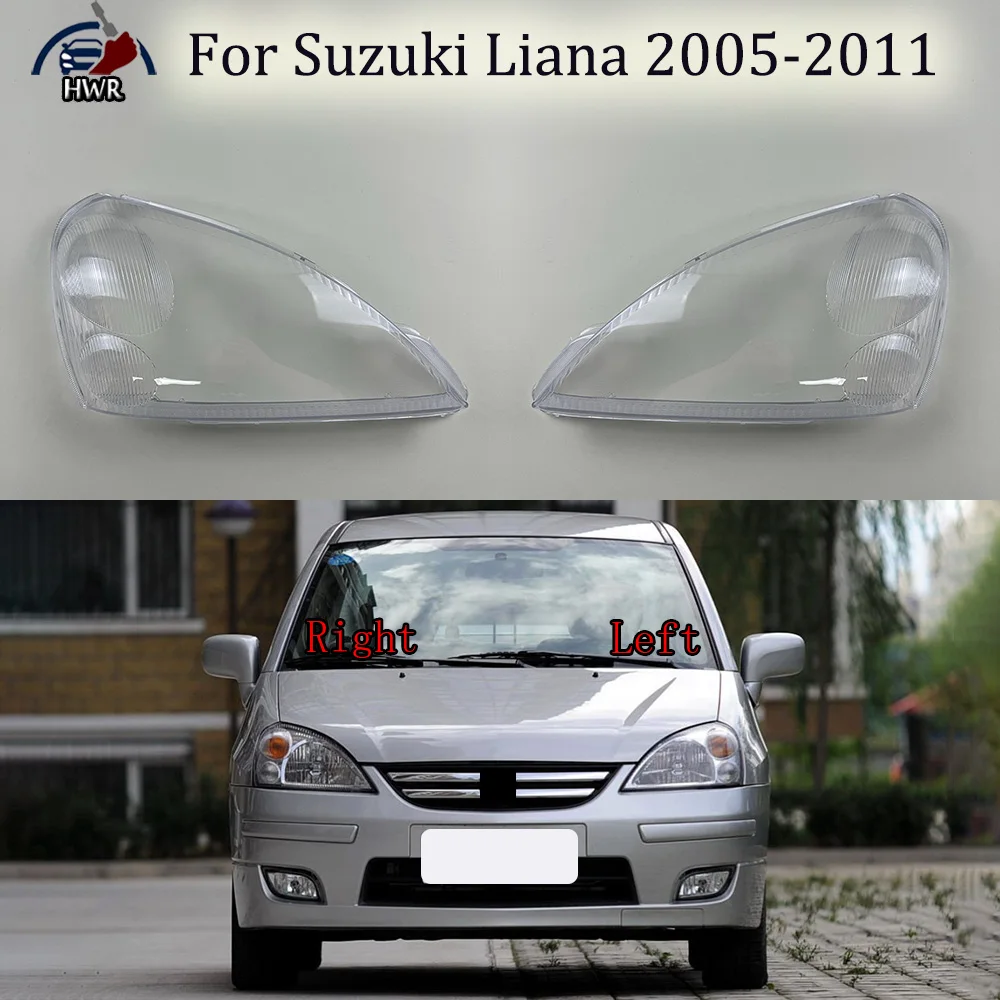 

For Suzuki Liana 2005-2011 Transparent Headlamp Cover Headlight Mask Lampshade Lamp Shell Plexiglass Replace Original Lens