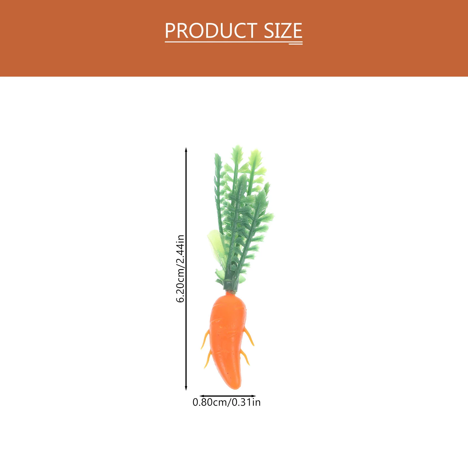 60 Pcs Seasonal Vegetables Toy Simulated Carrot Carrots Artificial Ornaments Sand Small Bunny Home Decors