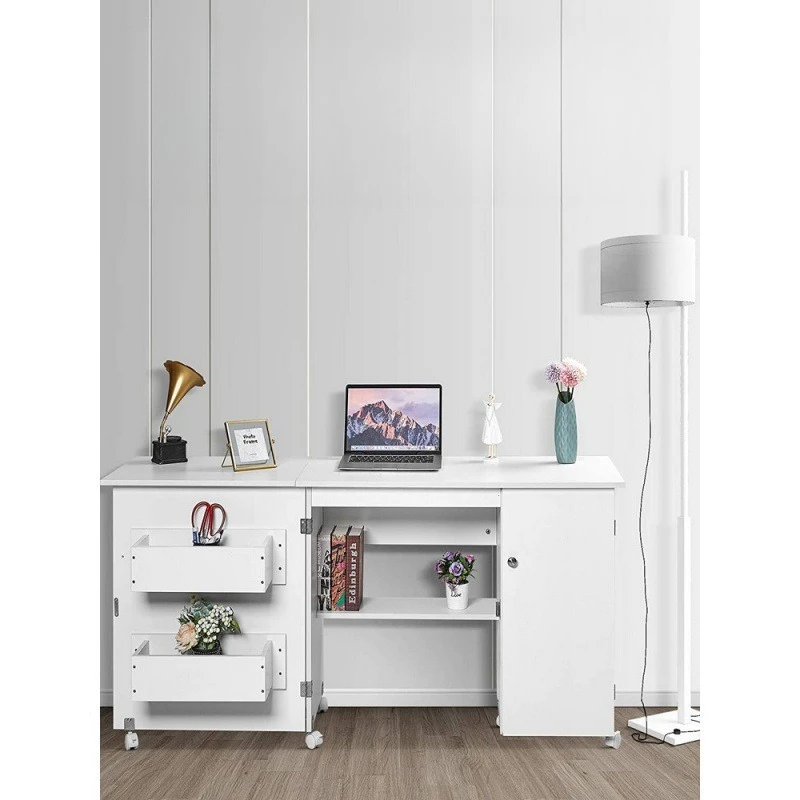

Sewing machine table folding computer table lifting storage table suitable for various household sewing machine workbenches