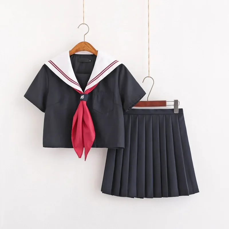 Adulto giapponese Jk Costum vestito da marinaio autunno cosplay college scuola media uniforme vestito per ragazze studenti gonna a pieghe anime