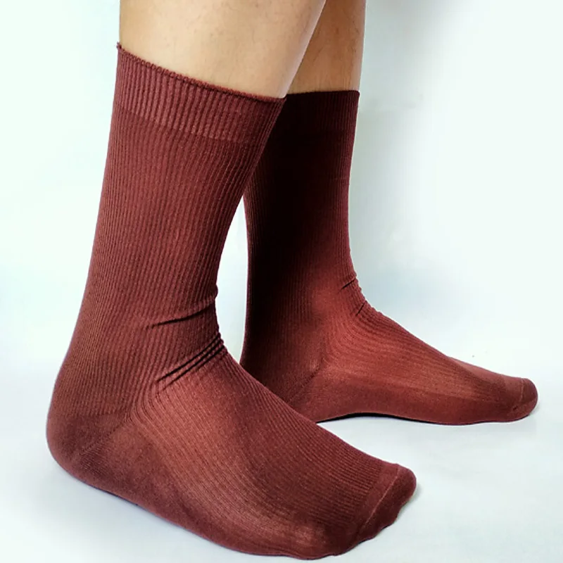 Effen gestreepte sokken voor mannen Zakelijke sokken Formele fetishcollectie Rokkostuumsokken Sexy homo-podiumkousen
