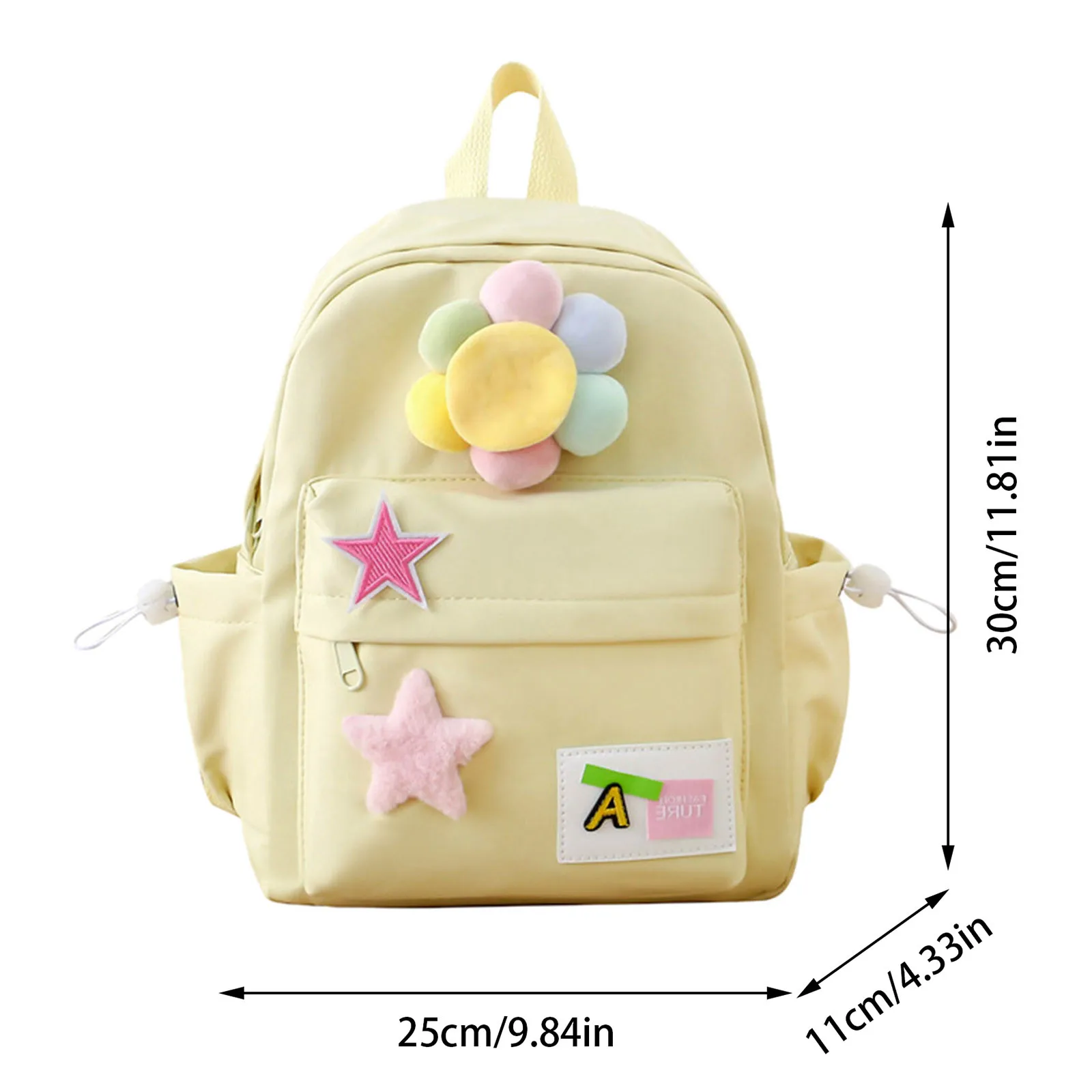 Korean Sweet All Match Star Backpacks Japanese Women Streetwear Y2k Aesthetic Schoolbags High-capacity Kawaii Backpack Students