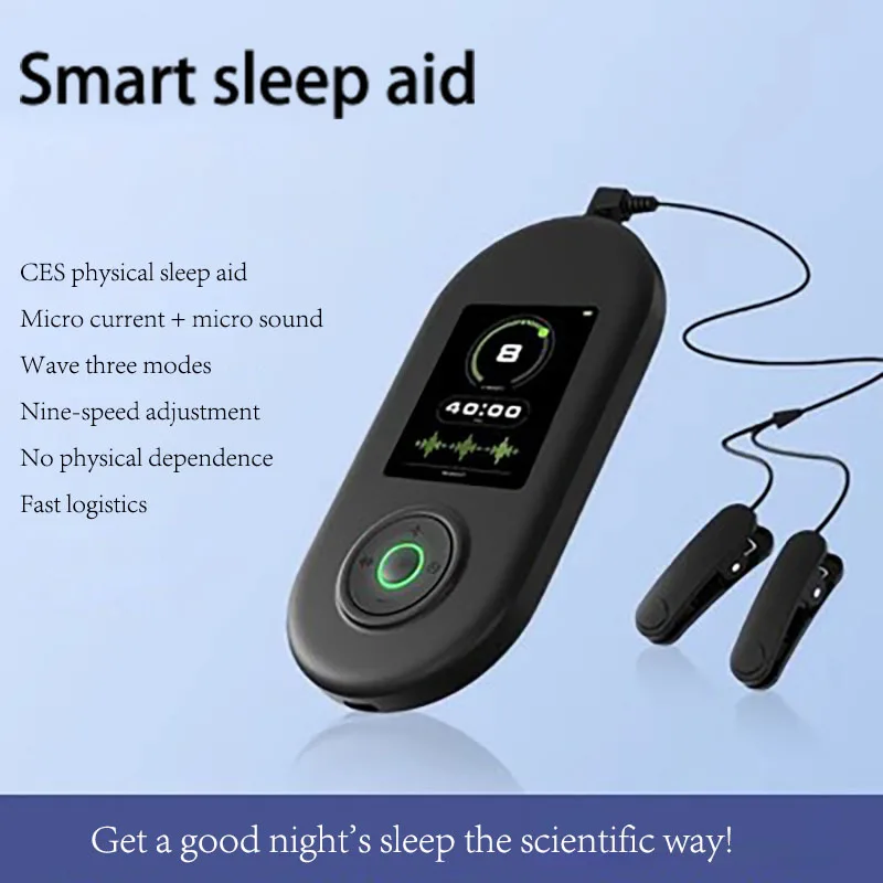 

New Sleeper Sleep Aid Therapy Ear Clip Black Technology Intelligent Micro Current Transcranial Decompression Deep Insomnia