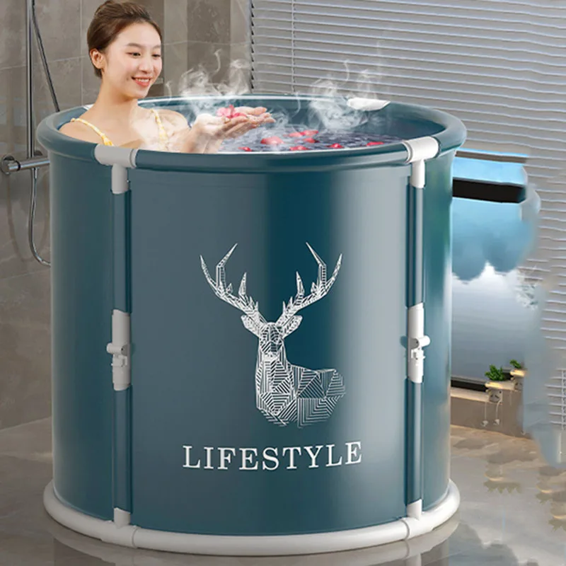 Folding Portable Strong Bathtubs Plastic Bathroom Miniature Bucket Adults Bathtub Bath Foot Bainoire Pliable Adullte Furniture