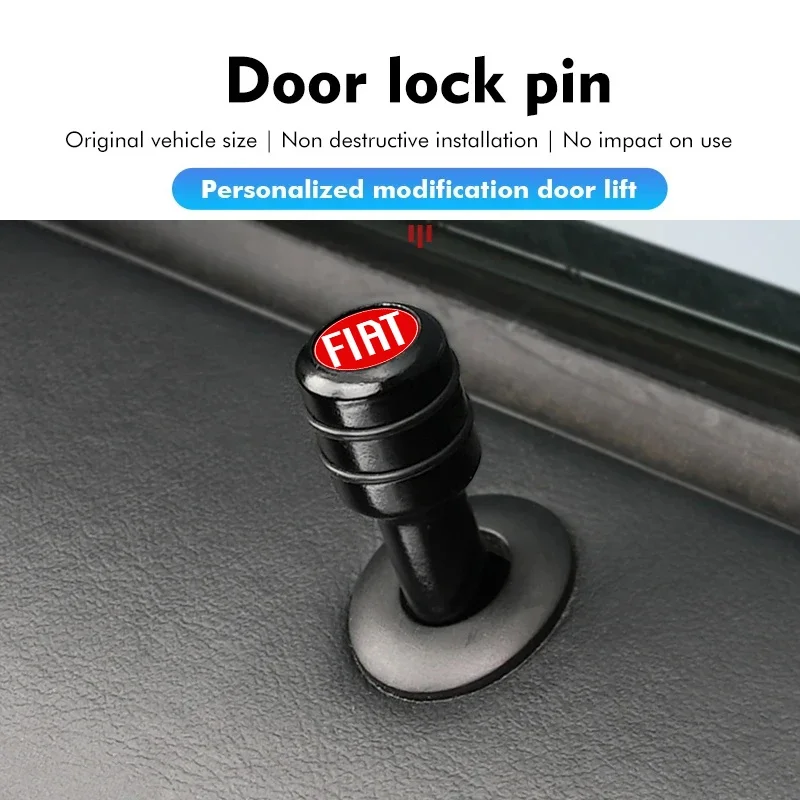 Auto Türschloss Pin Knopf Pull Sicherheit Versicherung Zubehör Für Fiat 500 Punto 124 125 500 Bravo Stilo Panda Abarth Tipo Viaggio