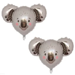 Animal Koala Head Aluminium Film Balloon, Cute Modelling Koala Balloon,Birthday Party Decoration Balloon