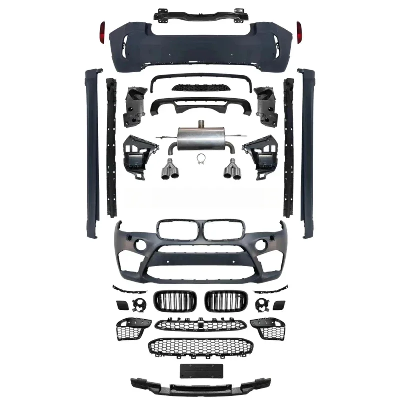 for  X6M F16 LCI Front Rear Bumper Body Kit Upgrade for 2013-2018 Models