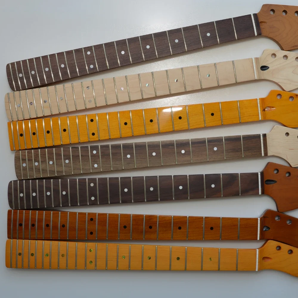 22 Frets TL Style Roasted Maple Guitar Neck with Maple Fingerboard For TL Electric Guitar Replacement ST Guitar Neck