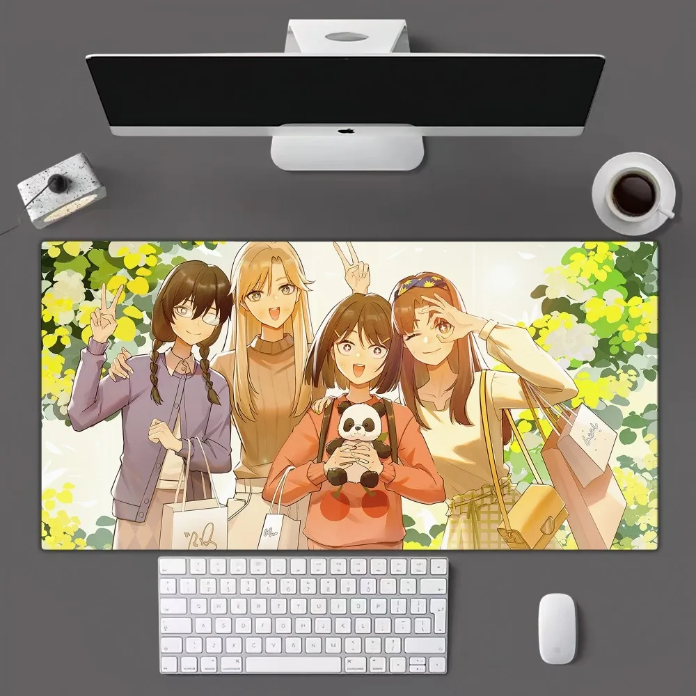 Bilibili Skip and Loafer MouseSub, Tapis de souris Gamer, Taille pour bureau, Table longue, Polymères