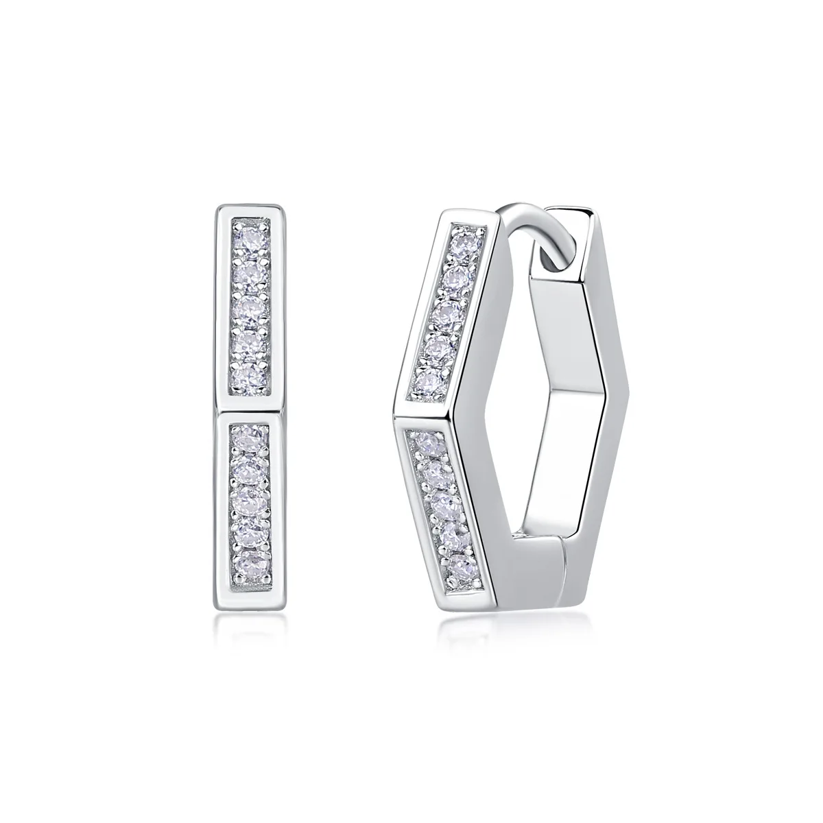 Moissanite Earrings for Women Lab Grown Diamond Ear Studs 925 Sterling Silver Fine Jewelry Gift