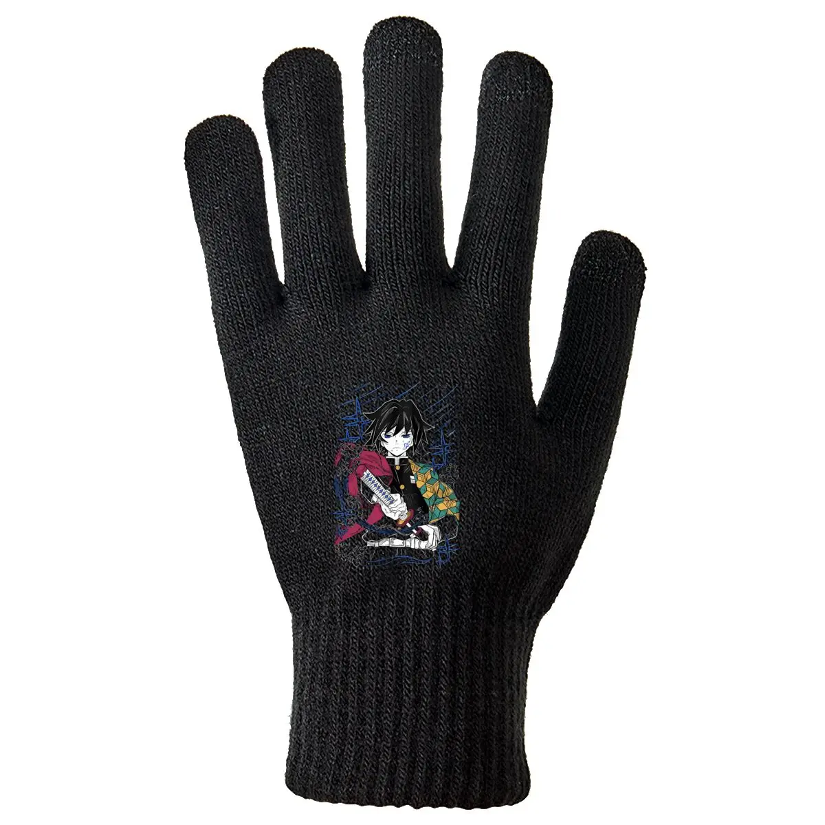 

Персонаж аниме в кимоно, зимние уличные противоскользящие теплые перчатки