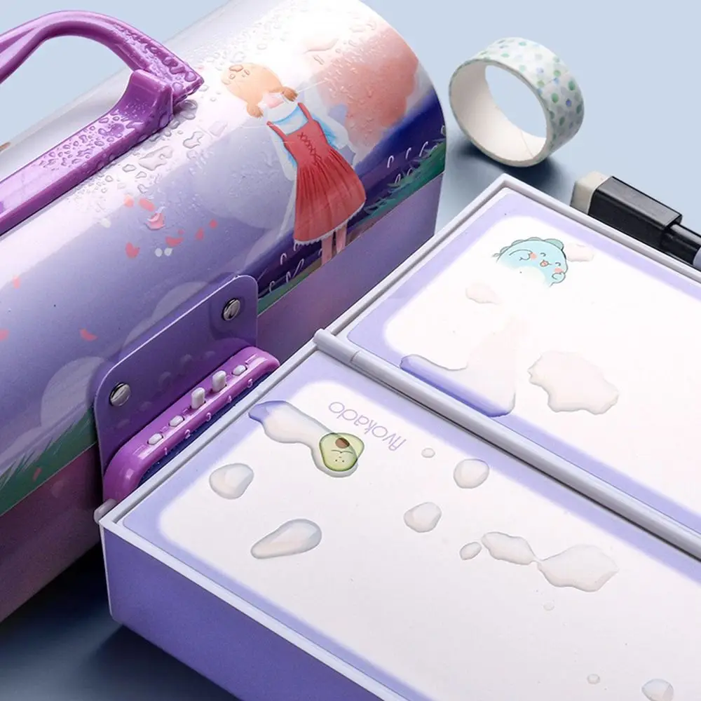 Kinder Große Kapazität Schule Liefert Desktop Lagerung Fall Student Bleistift Fall Stift Fall Mit Passwort Lock Schreibwaren Fall