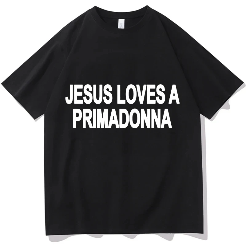 Nessa Barrett Jesus Loves A Primadonna T-Shirts Merch Clothes Trend Casual Short Sleeve Aesthetic Tops Pure Clothes