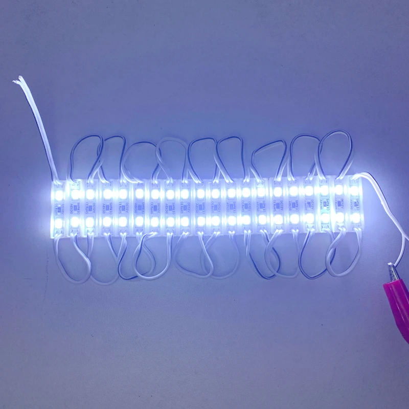 20pcs mini 2835 led module DC12V 26*7mm 0.6W 2led  module light Outdoor waterproof module  Advertising Light Sign Backlight