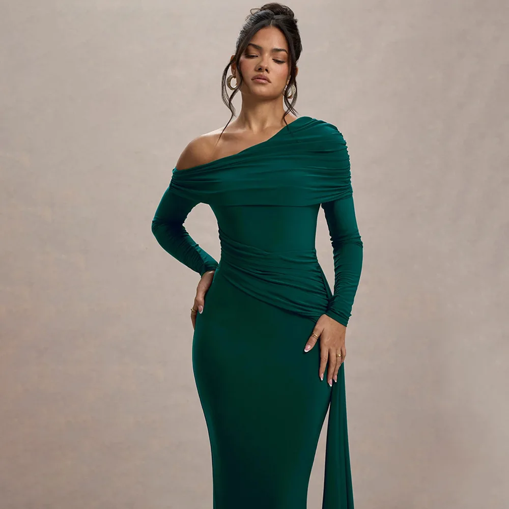 가을 여성 섹시 레드 바디수트 백리스 솔리드 코르셋 슬림 패션 크로스 바디수트 긴팔 캐주얼 여성 니트 롬