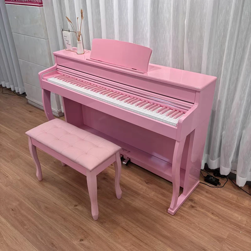 88‑Keys Upright Digital Piano Weighted Hammer Action Gloss Matte Surface Wooden Cabinet Keyboard for Home Professional Player